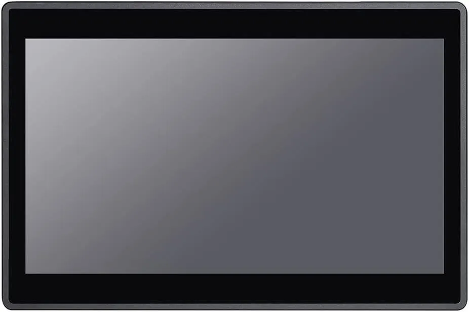 14 inch black all-in-one panel PC with capacitive touchscreen