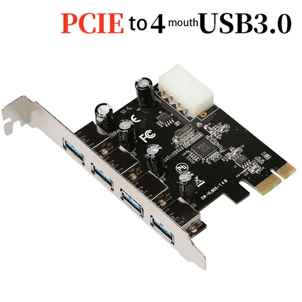 IHDAPP IHDAPP VL805 PCIe x1 4-port USB 3.0 expansion card — produktbild