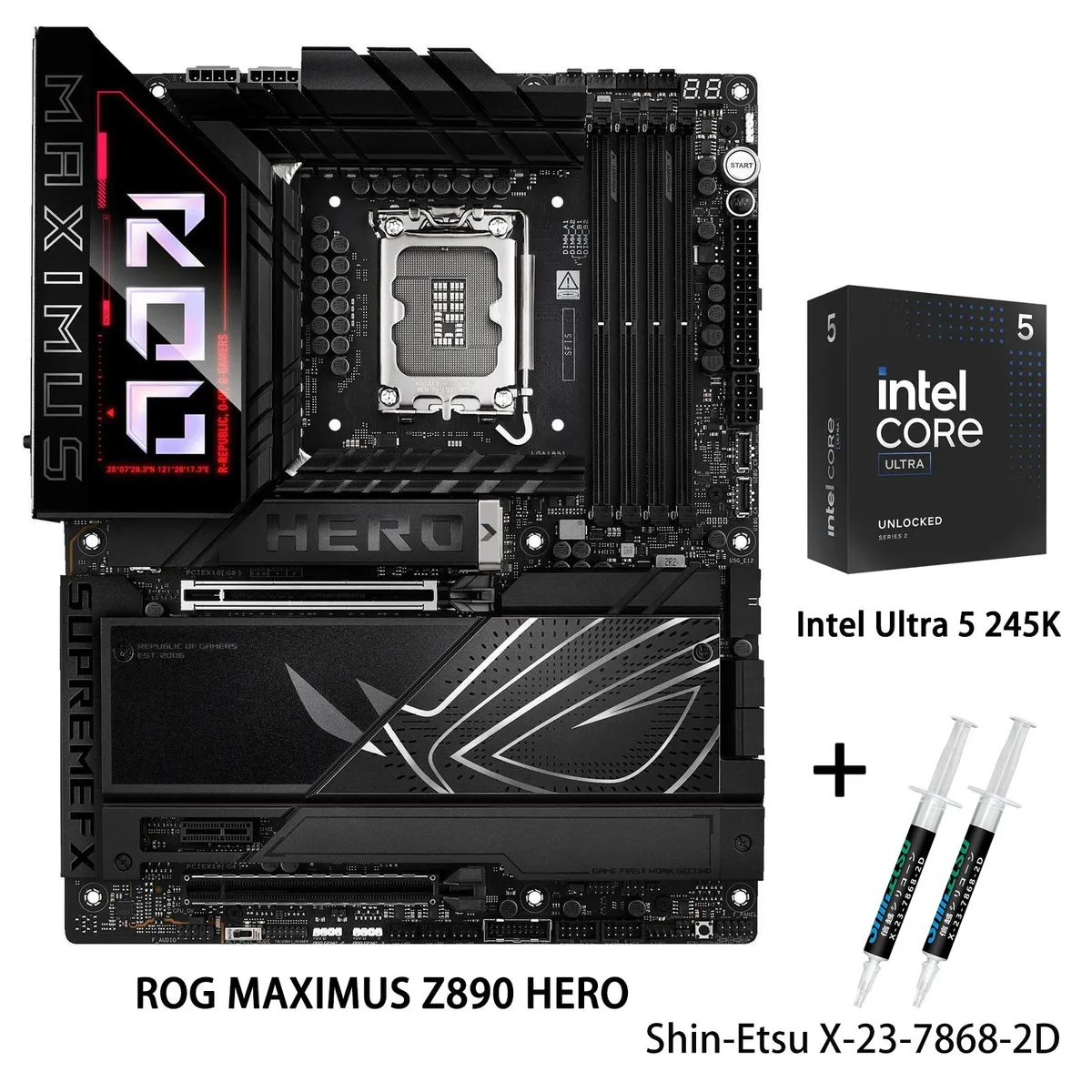 ASUS ASUS ROG MAXIMUS Z890 HERO + Core Ultra 5 245K Combo — product photo