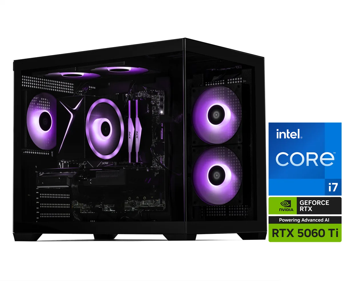 STORMCRAFT STORMCRAFT SI1470FCC-56VN1 gaming PC i7-14700F RTX 5060 Ti 16GB 32GB DDR5 6000 2TB NVMe — product photo