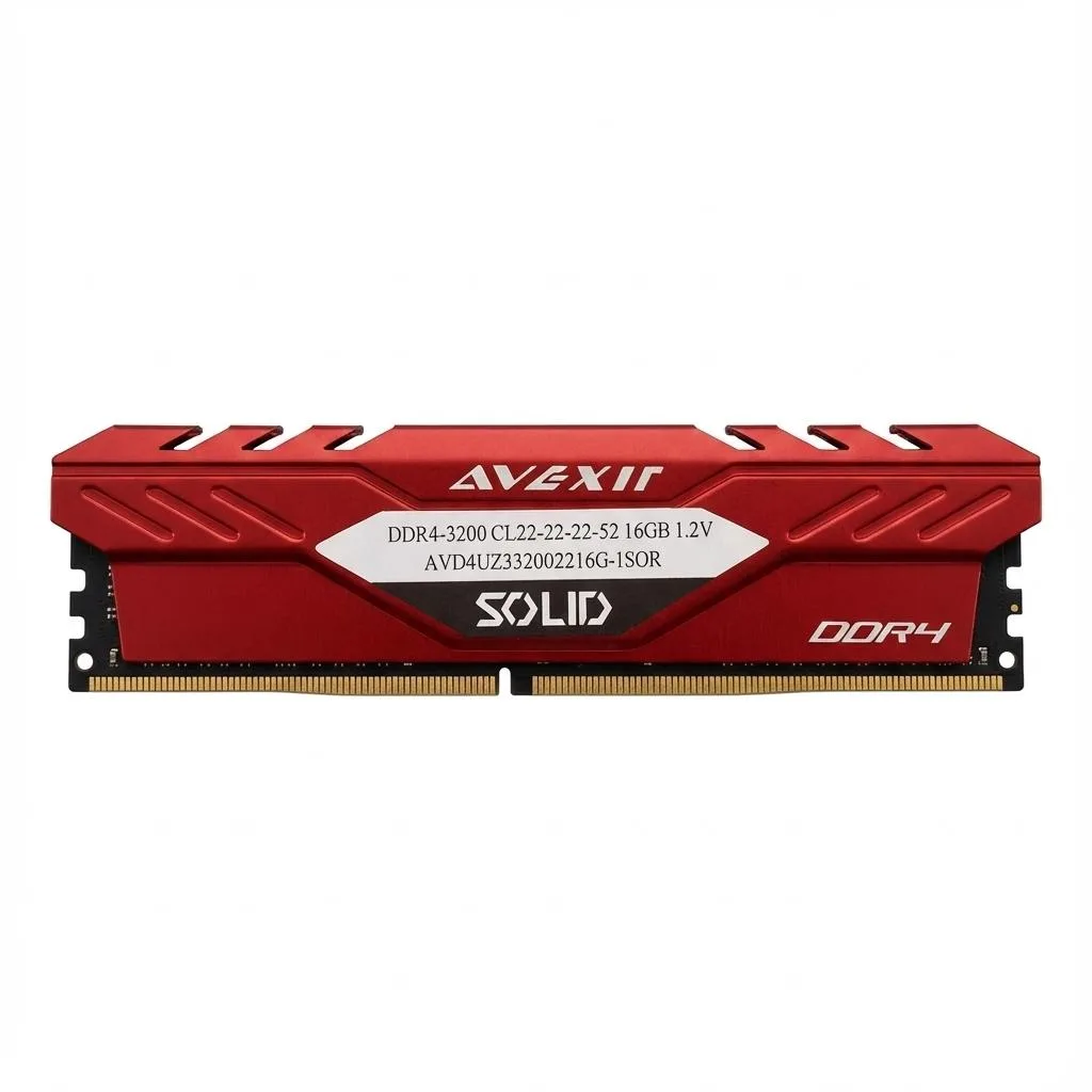 Avexir Avexir SOLID DDR4 16GB 3200MHz CL22 Red desktop RAM — photo du produit