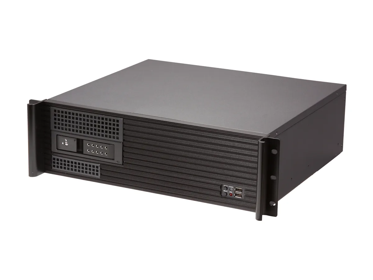 iStarUSA Inc. iStarUSA Inc. D313SEMATX-DE1BK 3U Rackmount Server Chassis — 商品写真