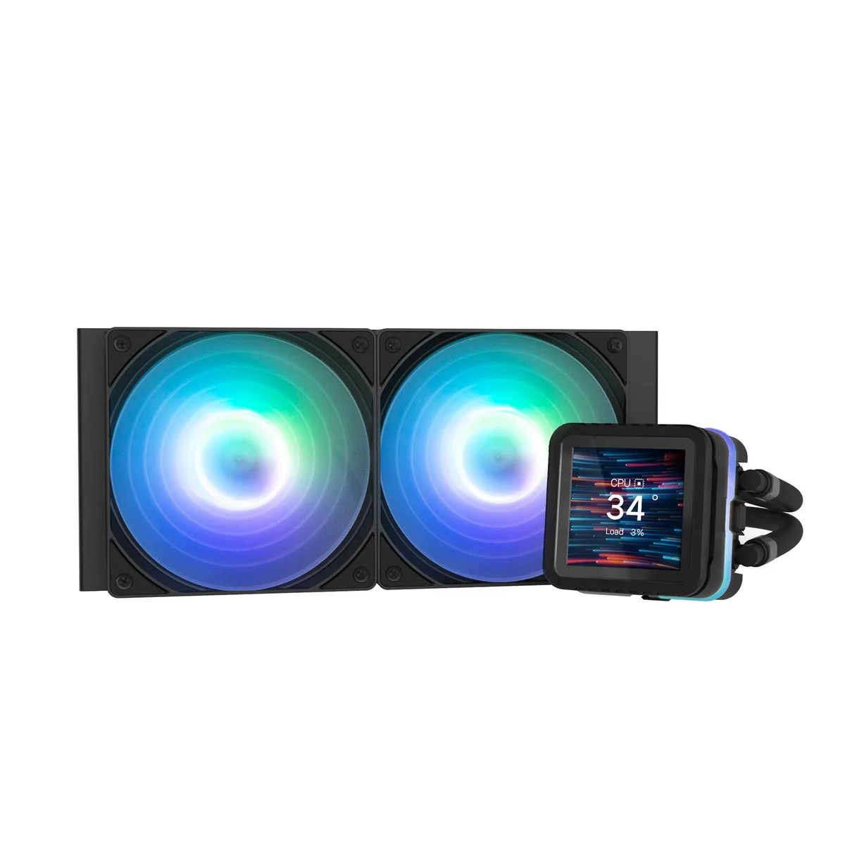 Zalman Zalman Alpha 2 DS 240 liquid cooler 320W TDP 2.73" LCD Black — photo du produit