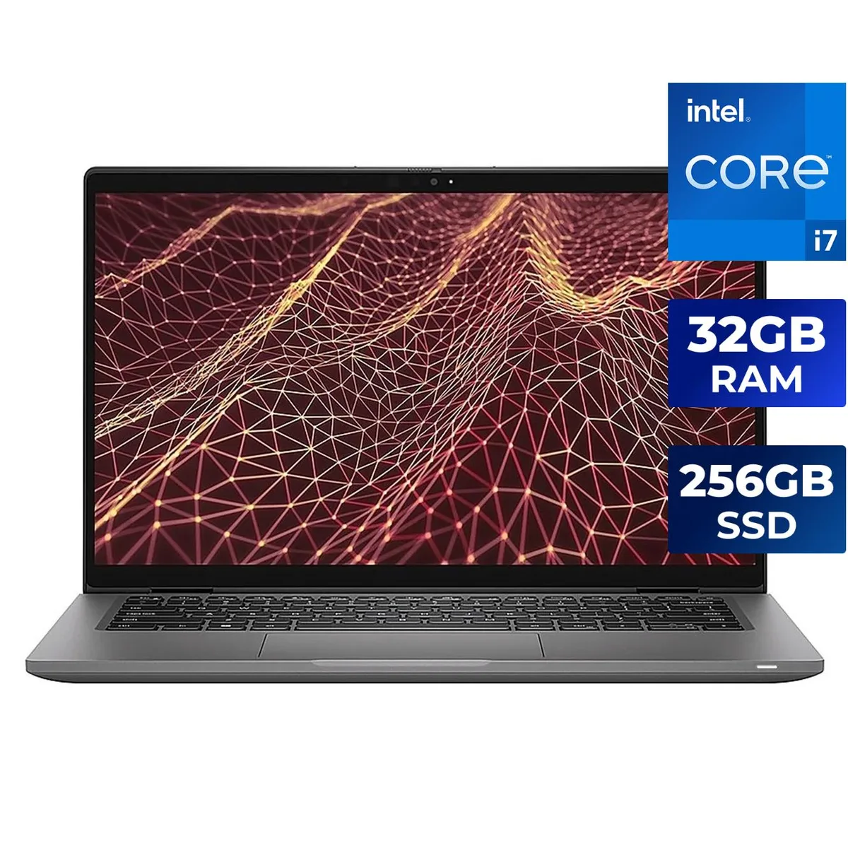 Black 14-inch Dell Latitude 7430 laptop with touchscreen display