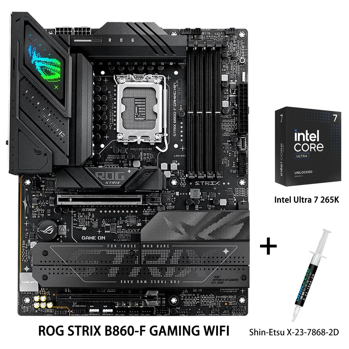 ASUS ASUS ROG STRIX B860-F GAMING WIFI + Intel Ultra 7 265K Combo — снимка на продукта