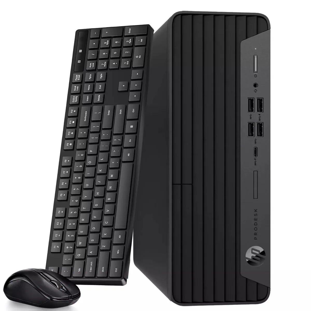 Black HP ProDesk 600 G6 small-form-factor desktop tower