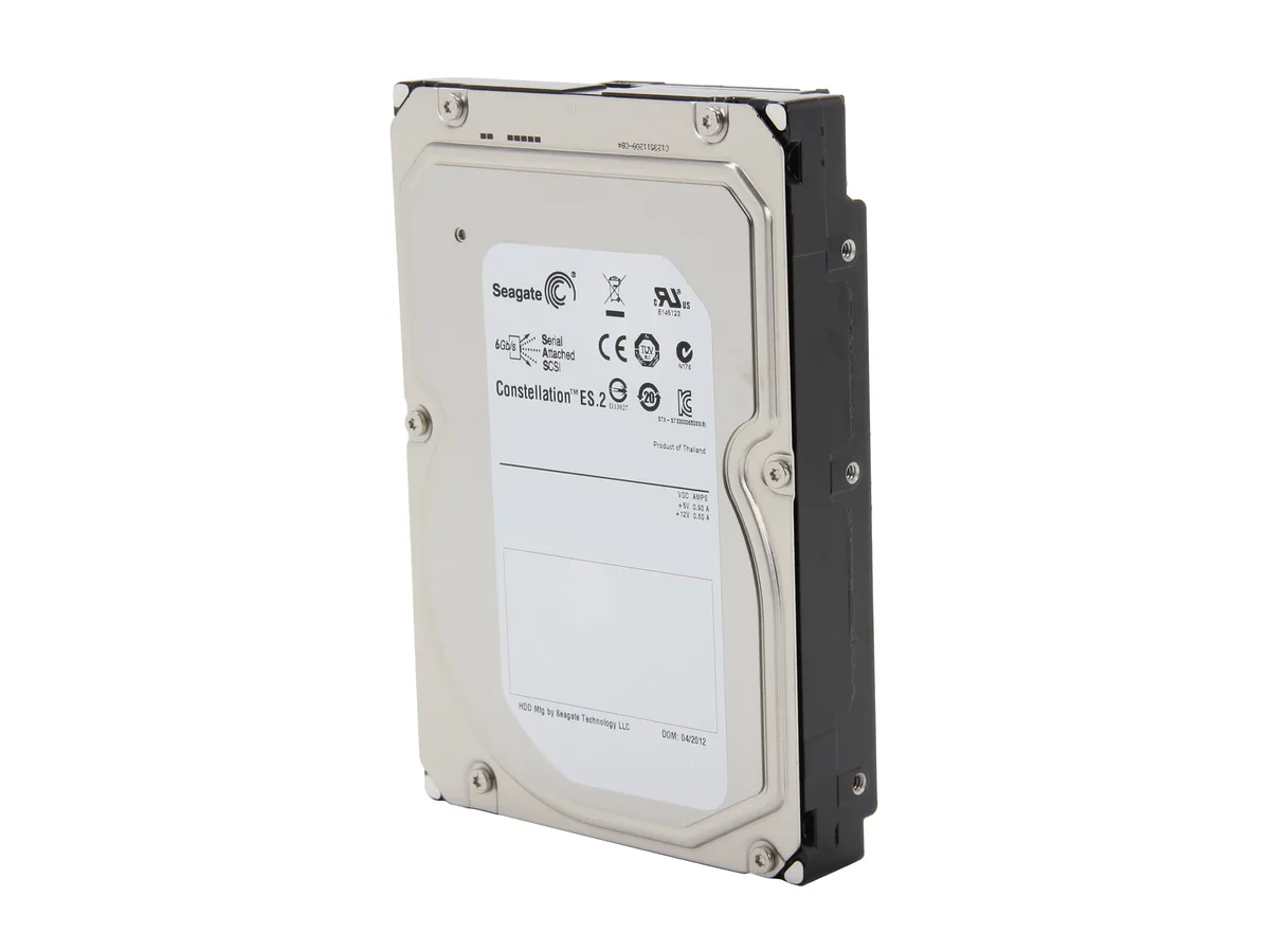 Silver 3.5 inch SAS hard drive bare drive, model ST32000645SS