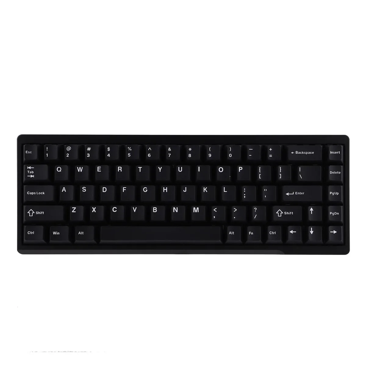 Compact 65% aluminum gaming keyboard with RGB backlighting, 68 keys, USB-C cable