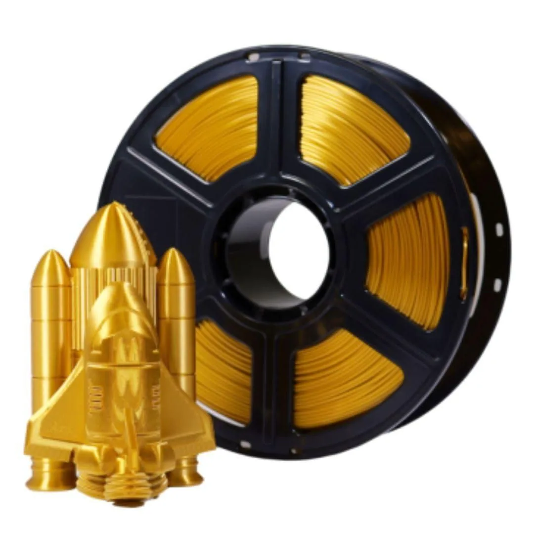 Spool of Crown Gold metallic PLA filament 1.75mm diameter
