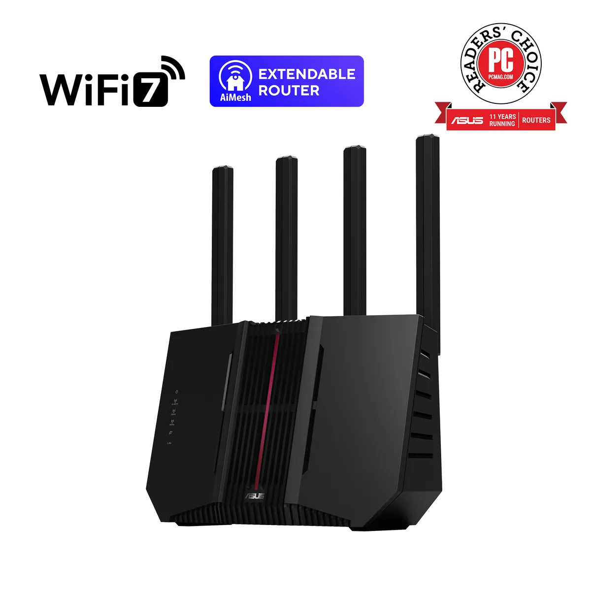 ASUS ASUS RT-BE92U tri-band WiFi 7 wireless router — photo du produit