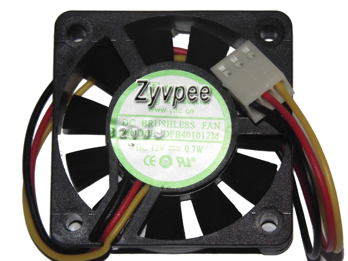 Zyvpee Zyvpee DFB401012M 40x10mm 12V 3 Pin case fan — foto produk