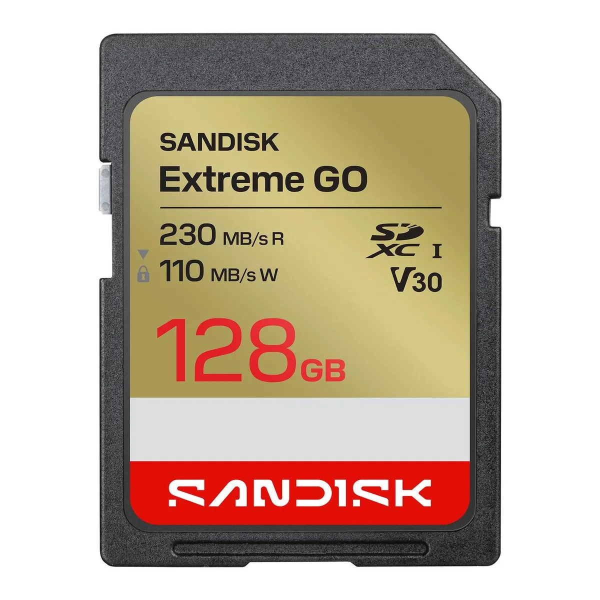 SanDisk SanDisk Extreme Go SDXC 128GB memory card — Produktfoto