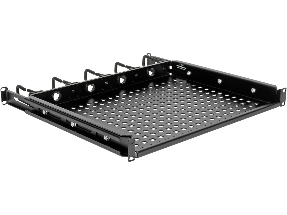 Tripp Lite Tripp Lite SRWSHELF4P1U 1U Cantilevered Rack Shelf 14.2in 50lb server accessory — 商品写真