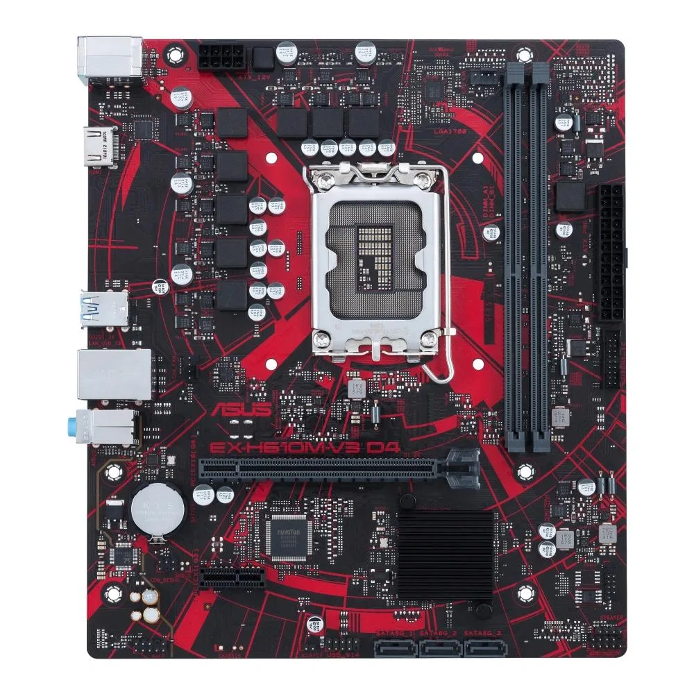 ASUS ASUS EX-H610M-V3 D4 Intel H610 DDR4 64GB ATX motherboard — photo du produit