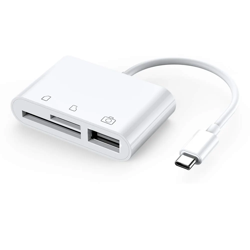 LUOM LUOM FX-439 3-in-1 USB 3.1 Card Reader White — product photo