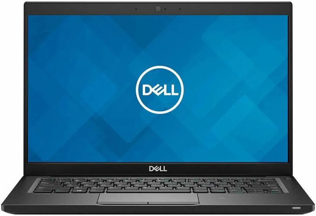 Silver Dell Latitude 7390 clamshell laptop, 13.3 inch non-touch FHD screen, Grade B refurbished condition
