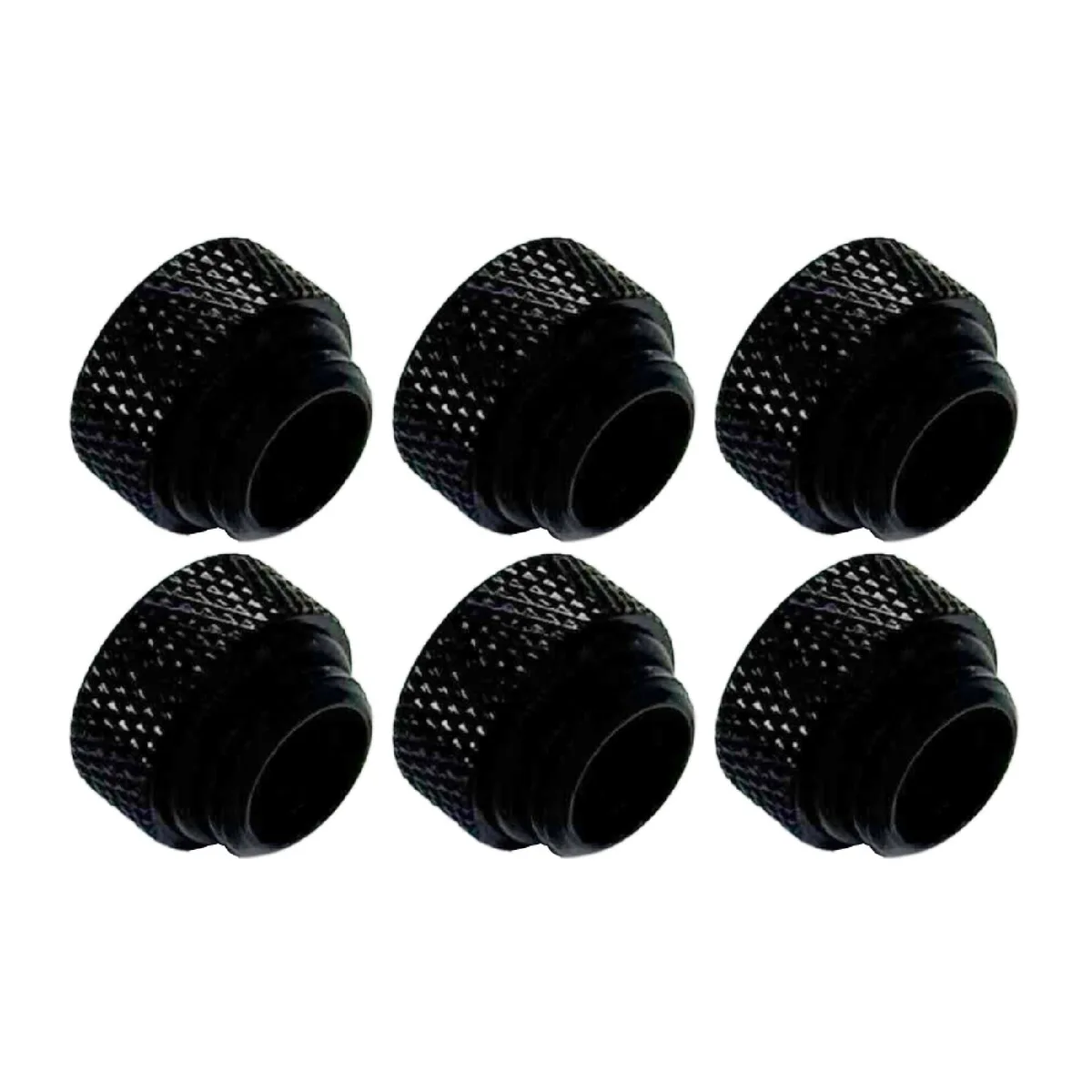 greenDracaena greenDracaena D-G-Extender G1/4" 7.5mm Male-Female Extender Fittings 6 Pack Black — product photo