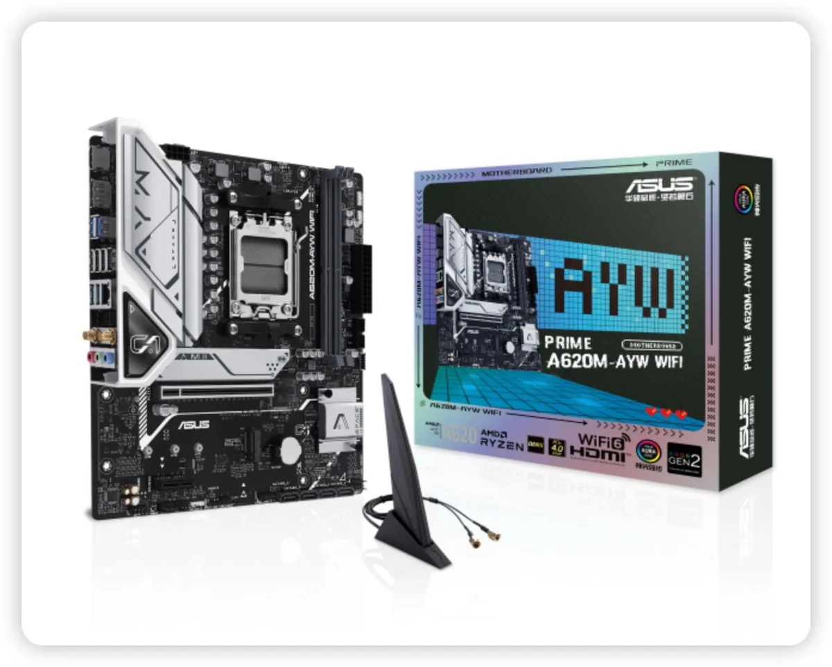 ASUS ASUS A620M-AYW WIFI AMD motherboard — product photo