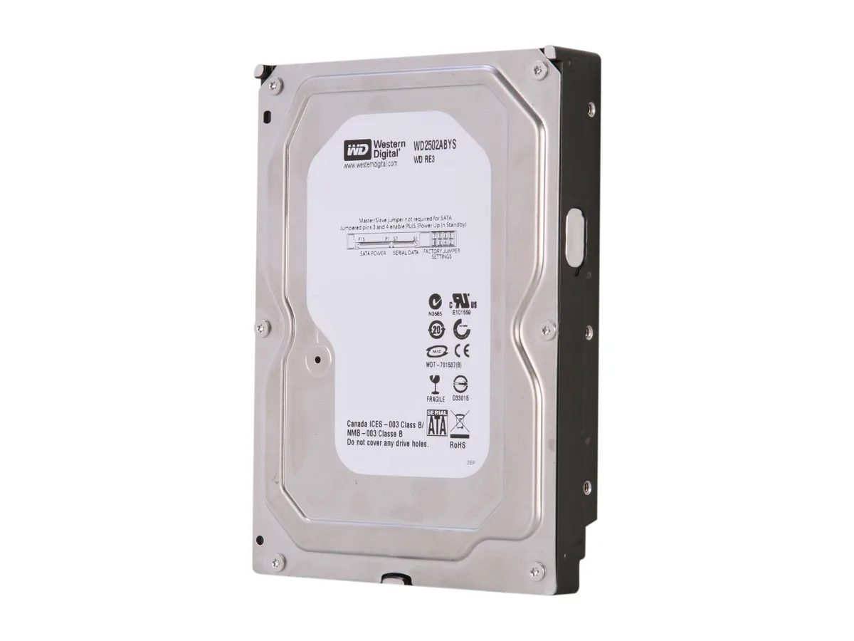 Western Digital Western Digital WD2502ABYS 250GB 7200 RPM 16MB Cache SATA 3.0Gb/s 3.5" Internal Hard Drive — foto produk