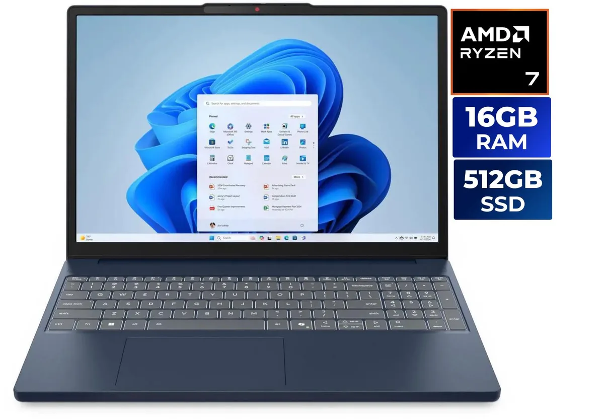Cosmic Blue thin-and-light 15.3-inch laptop closed with matte finish