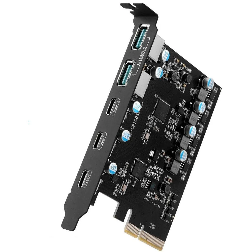 ESTONE ESTONE PCIE22A3C3.2 USB 3.2 Gen 2 5-Port Card (3C/2A) 10Gbps — zdjęcie produktu