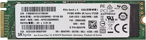SK hynix SK hynix PC300 512GB NVMe M.2 2280 internal SSD — product photo