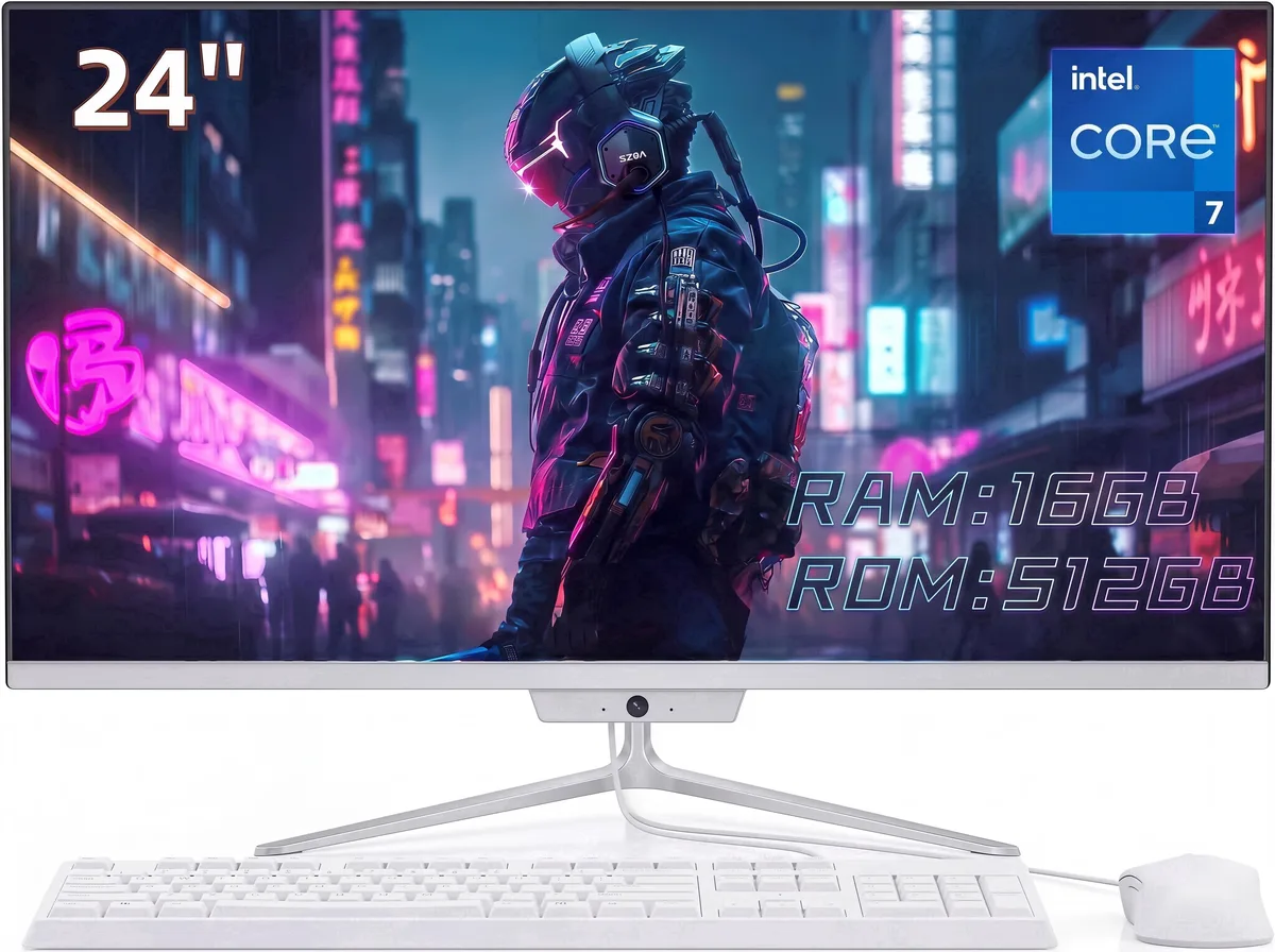 Toemaagic Toemaagic All-in-One PC 24" FHD i7 4.0GHz 16GB 512GB White — صورة المنتج