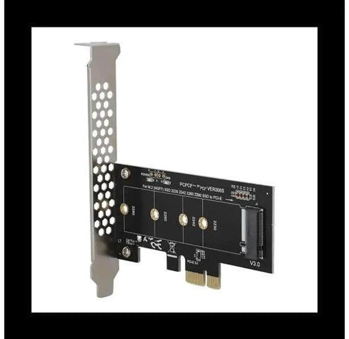 SMUGDESK SMUGDESK M.2 NVME PCIe 3.0 x1 Adapter 2242 2260 2280 — product photo