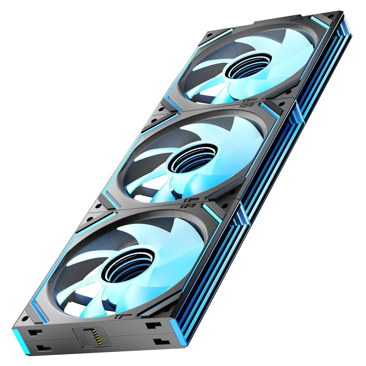 Jungle Leopard Jungle Leopard Interstellar V2 120mm Case Fan Black Triple Pack — foto do produto