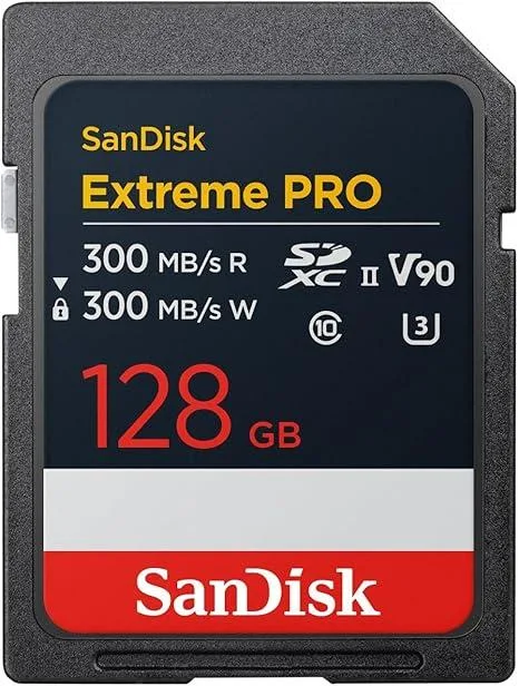 SanDisk SanDisk Extreme PRO SDXC UHS-II V90 300MB/s 128GB memory card — ภาพสินค้า