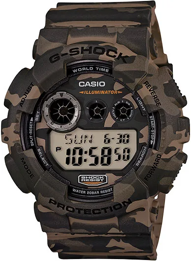 CASIO CASIO GD120CM G-Shock Digital Watch Brown/Green Camo — product photo