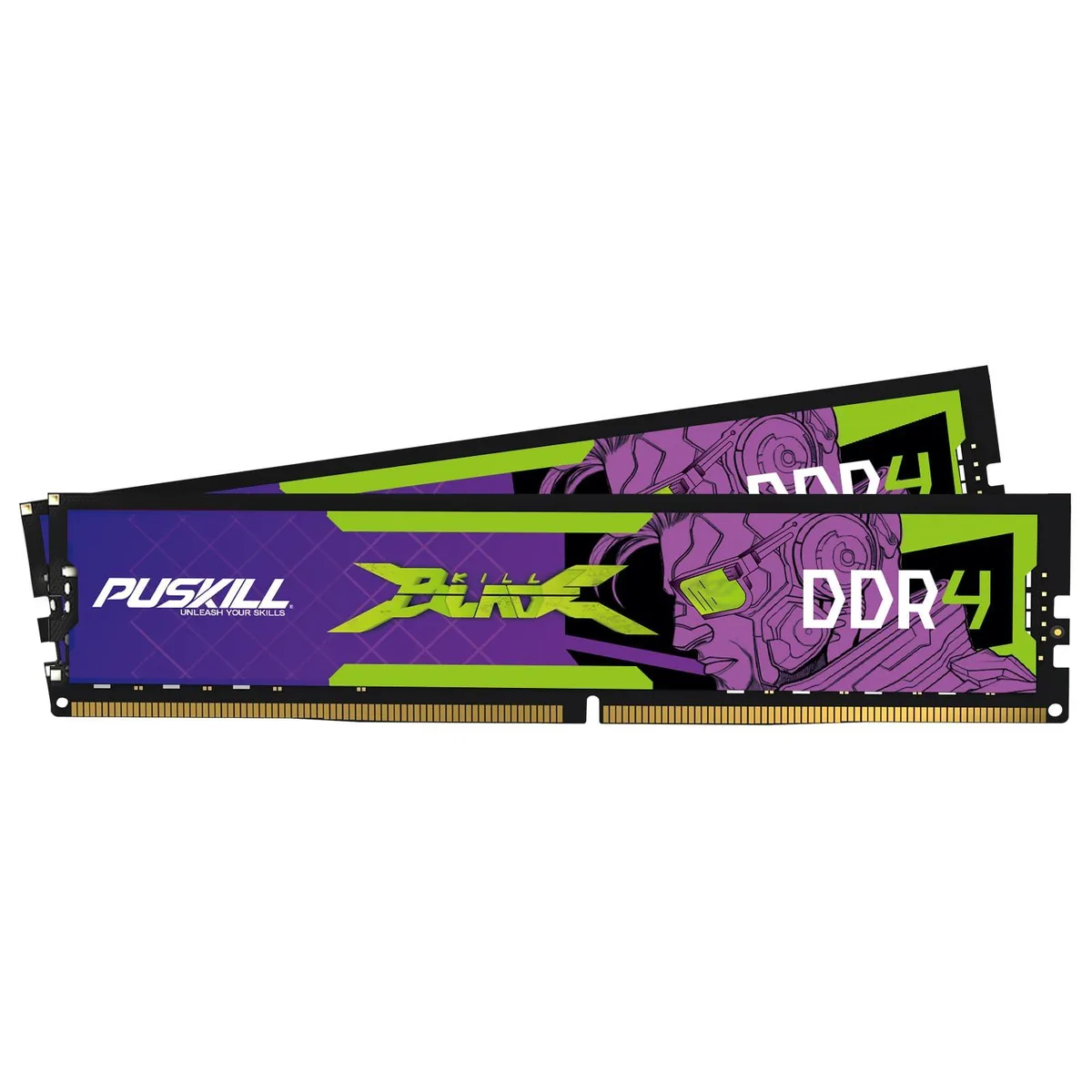 PUSKILL PUSKILL 32GB (2×16GB) DDR4 2666MHz CL19 RGB Black — product photo