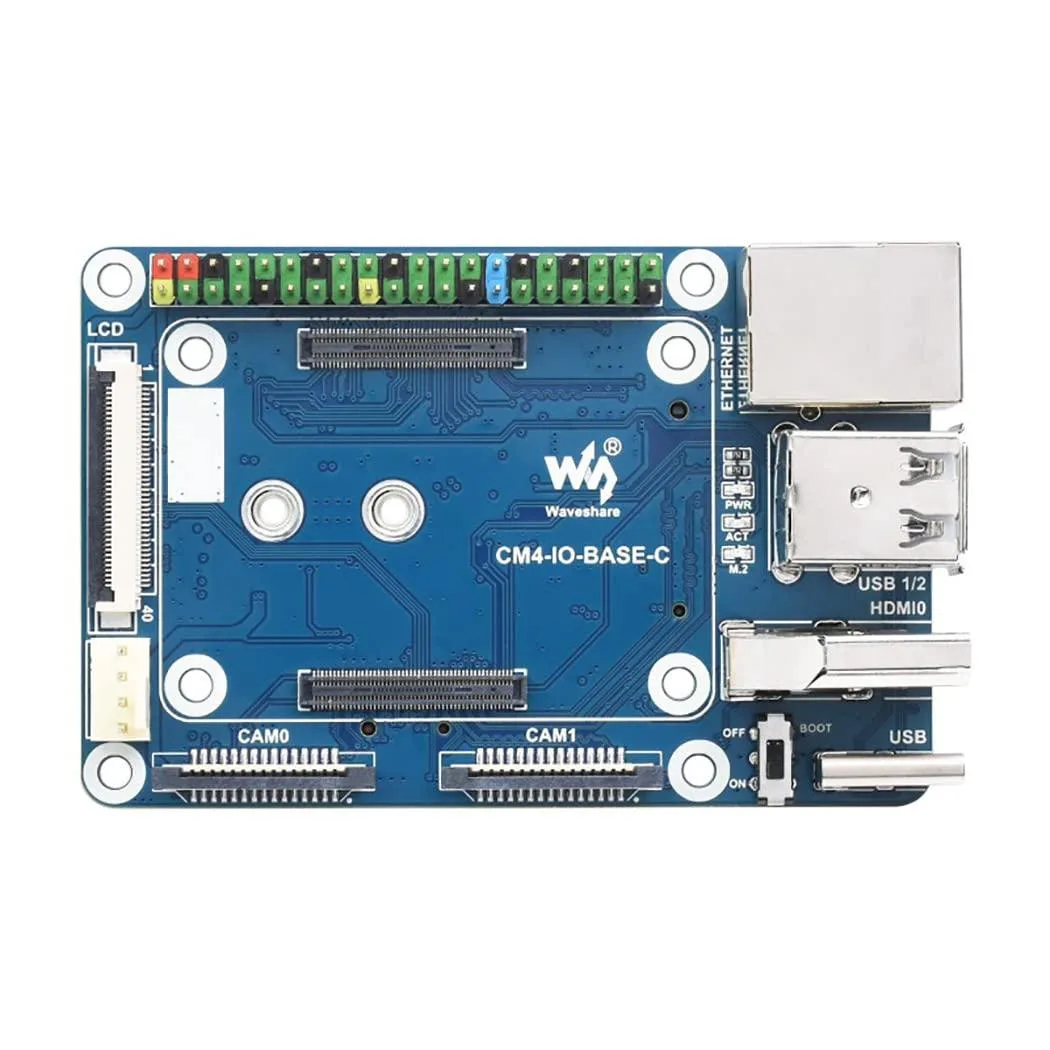 LORDWORLD LORDWORLD Mini Base Board (C) CM4 40PIN LCD Gigabit Ethernet RJ45 — ürün fotoğrafı