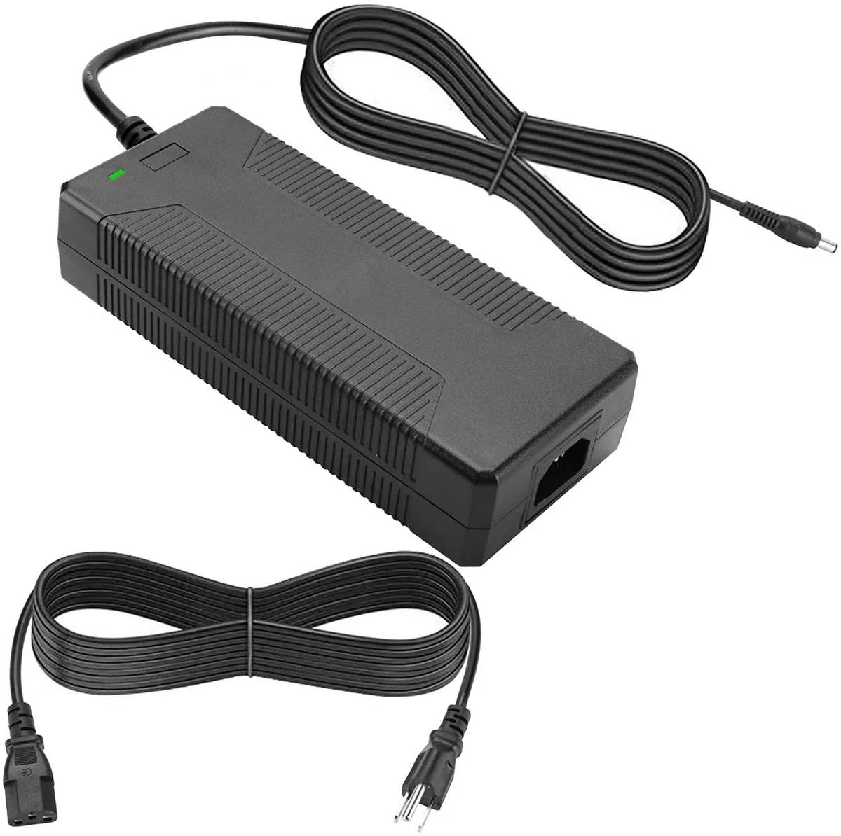 Black rectangular 12V 12.5A power brick with 6.5mm x 3.0mm barrel jack and 94 inch cable