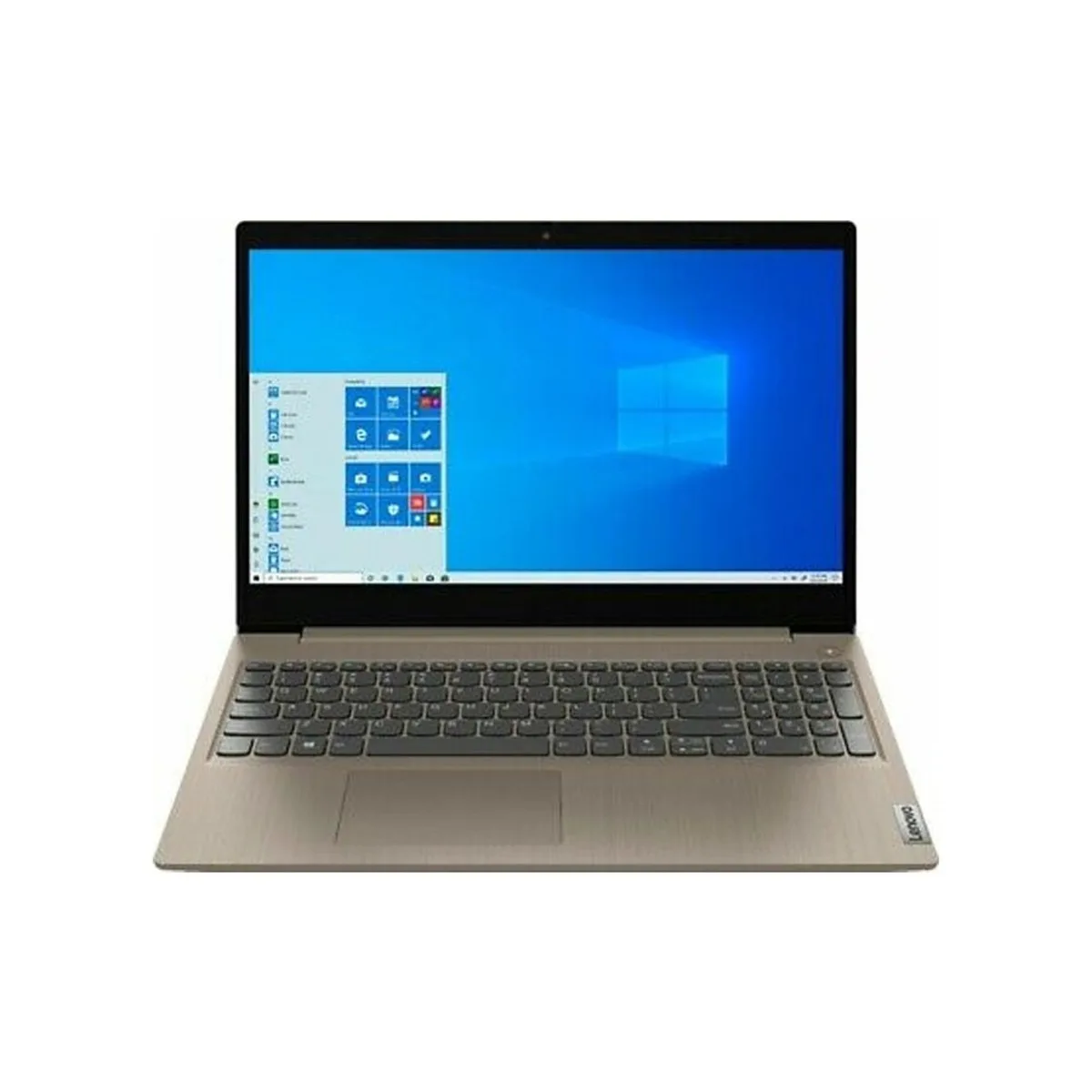 Gold 15.6 inch Lenovo IdeaPad 3i laptop with non-touch LCD screen