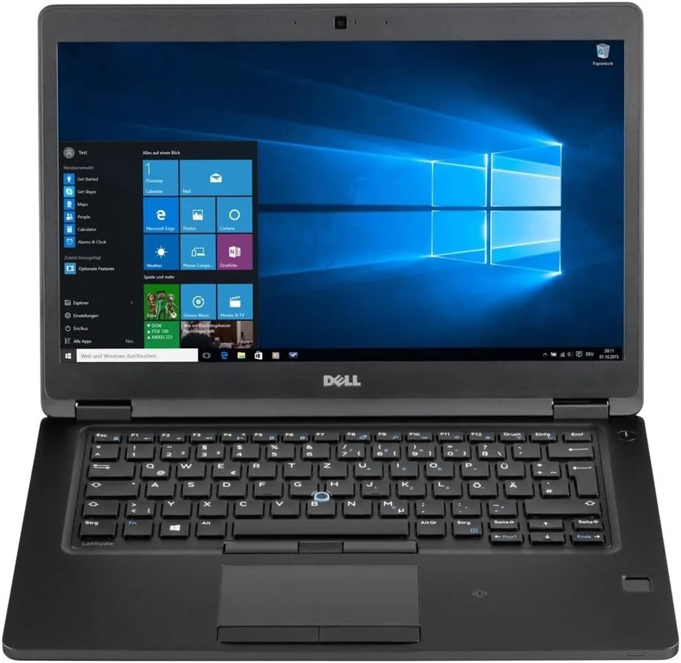 Silver Dell Latitude 5480 laptop, 14.0 inch non-touch FHD screen, Grade B condition