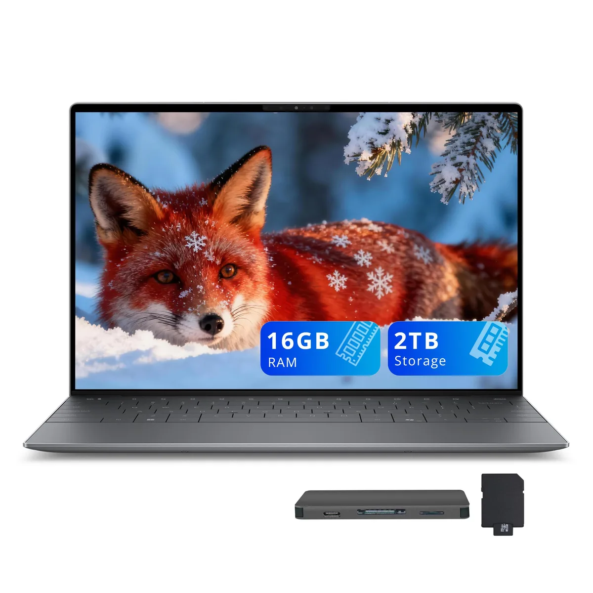 DELL DELL XPS 13 13.4" FHD+ business laptop, Intel Core Ultra 7 256V, 16GB RAM, 1TB SSD + 1TB dock, Graphite — ภาพสินค้า