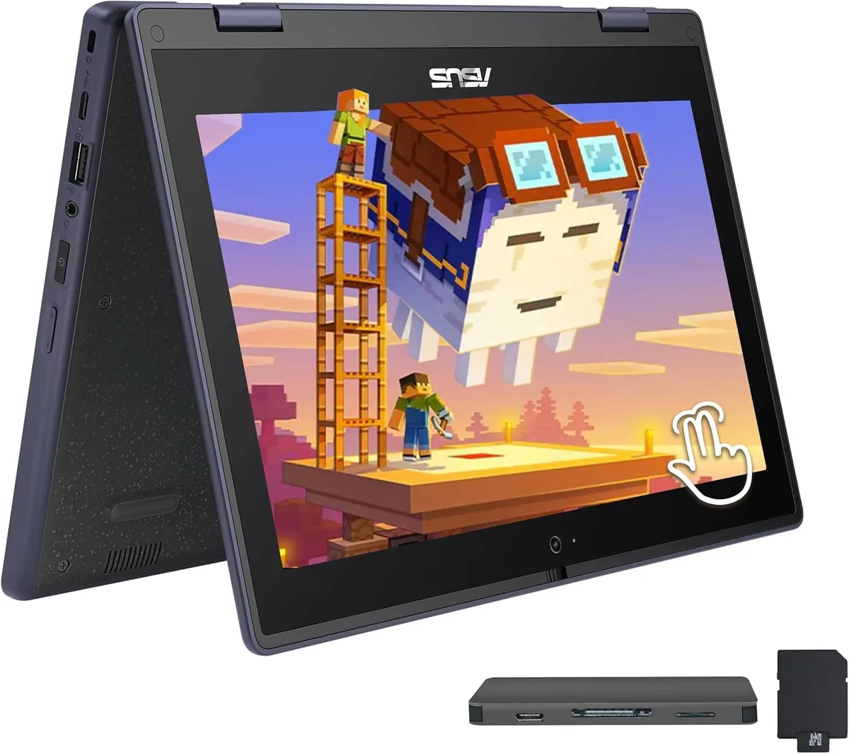 ASUS ASUS 11.6" 2-in-1 Business Laptop Celeron N100 4GB 288GB Mineral Gray — תמונת המוצר