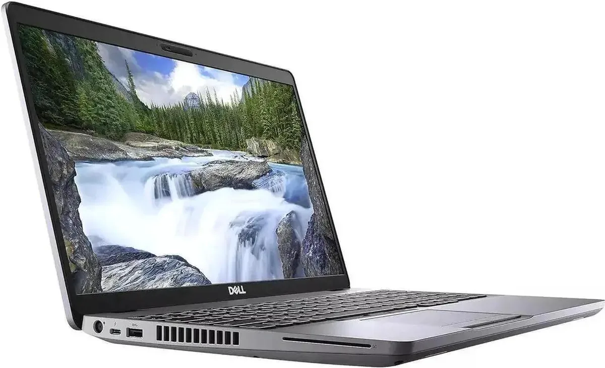 Silver Dell Latitude 5511 15.6 inch laptop with webcam, closed lid