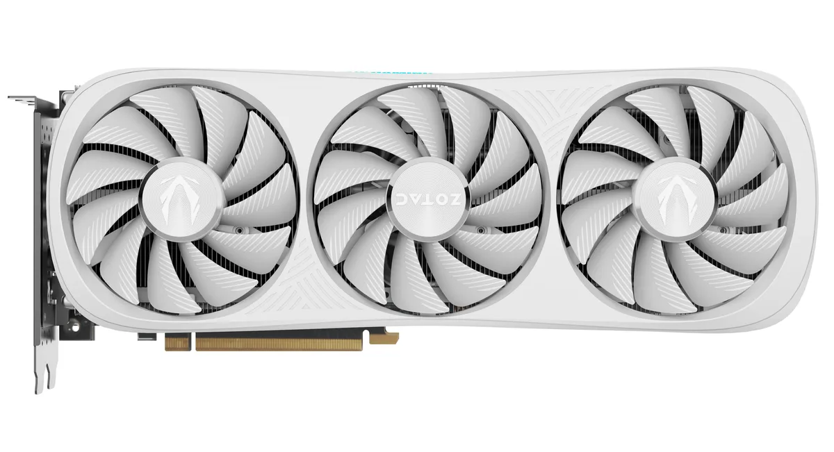 ZOTAC ZOTAC GeForce RTX 4070 Ti SUPER Trinity OC White Edition graphics card ZT-D40730Q-10P — produktbild