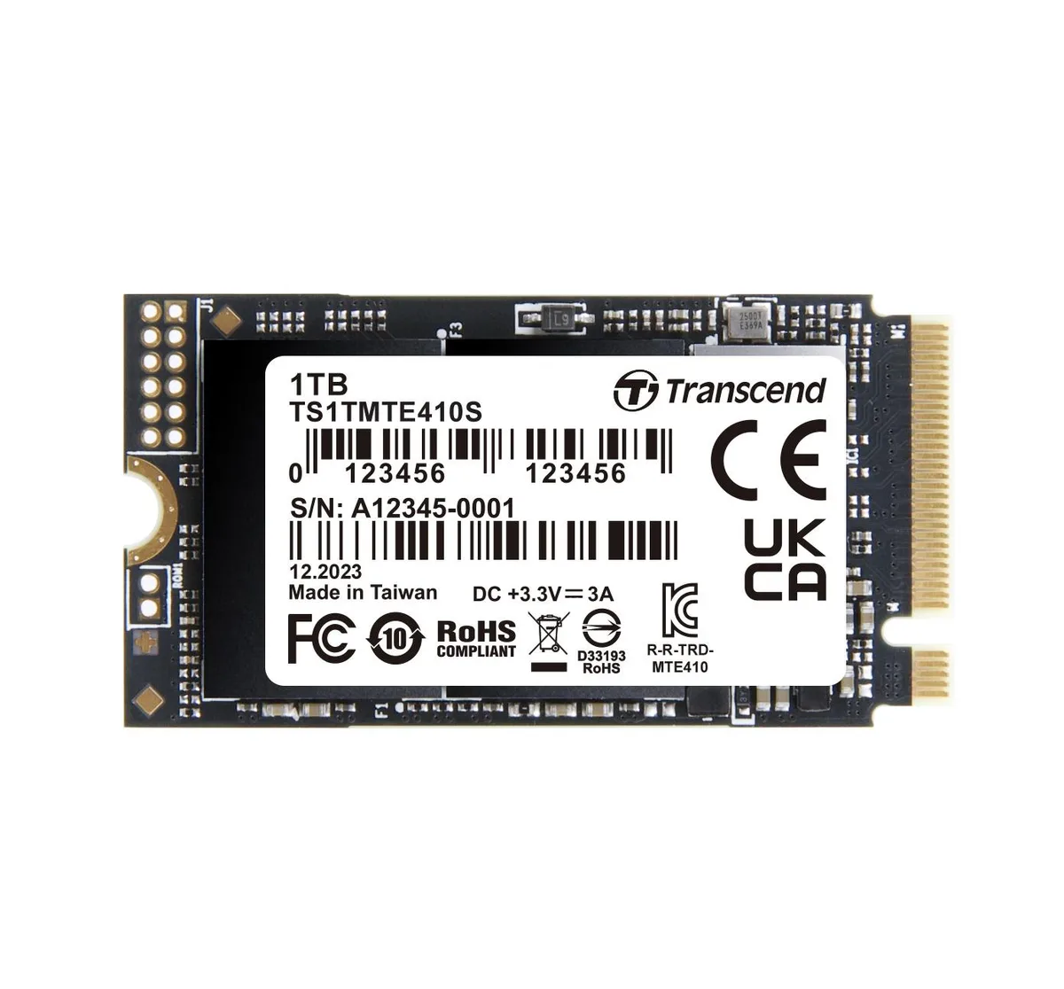 Transcend Transcend 410S 1TB NVMe PCIe 4.0 M.2 2242 — foto del producto