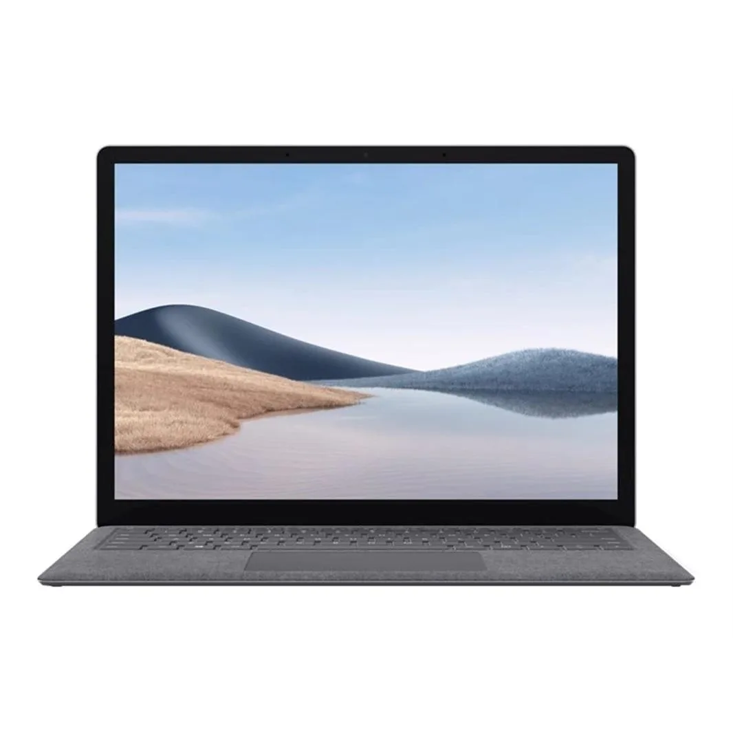 Silver aluminium laptop, 13.5 inch touchscreen, thin bezels, backlit keyboard, clean minimalist design