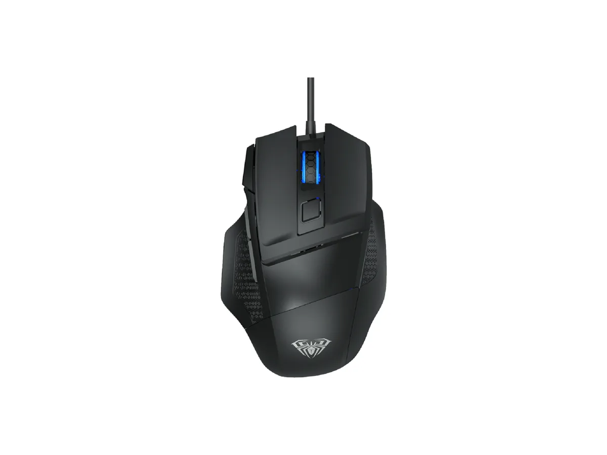 AULA AULA S12 Gaming Mouse 2400 DPI 7 Buttons Adjustable Weight Black — produktbild