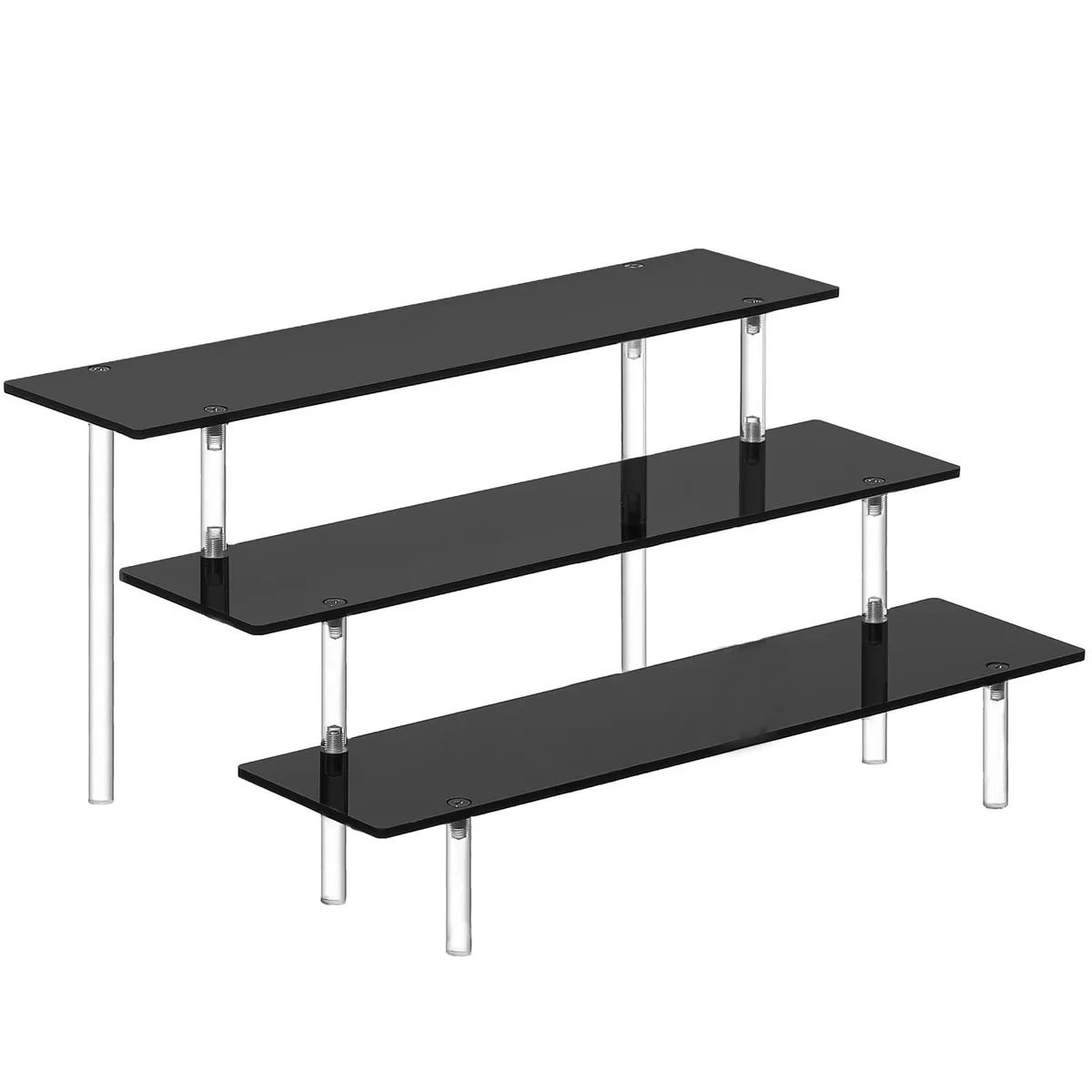  Knape &amp; Vogt 89WH10618 3 Tier Acrylic Decorative Shelving 11.6 x 8 x 5.7 in — fotografia produktu