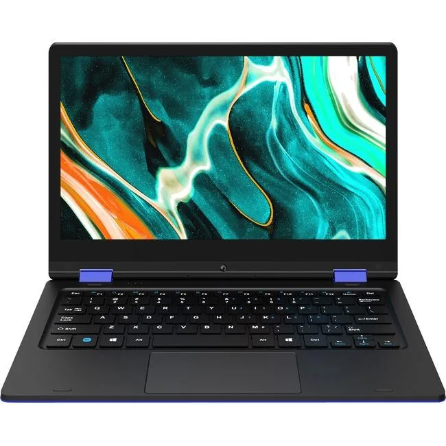 Blue 11.6 inch convertible touchscreen laptop