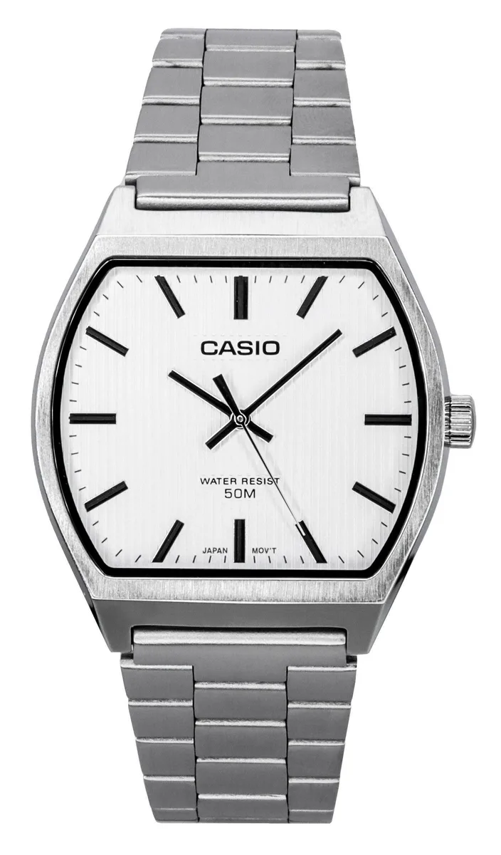 CASIO CASIO MTP-B140D-7A Stainless Steel White Dial Quartz Watch — produkto nuotrauka