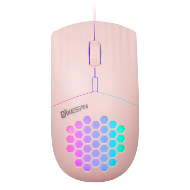 eForChina eForChina SXS-838 Pink 1600 DPI Honeycomb Wired Gaming Mouse — Produktfoto