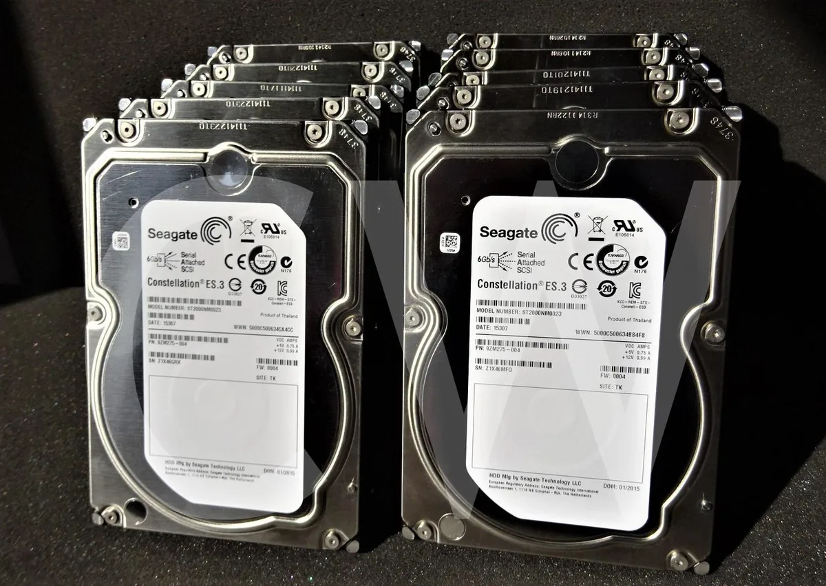 Seagate Seagate Constellation ES.3 ST2000NM0023 9ZM275-031 2TB 7.2K RPM 6Gb/s 128MB 3.5" SAS internal hard drive — 商品写真