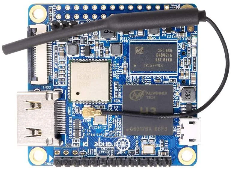 NuoTo NuoTo Orange Pi Zero Plus2 H3 512MB DDR3 8GB eMMC barebone mini PC — ภาพสินค้า