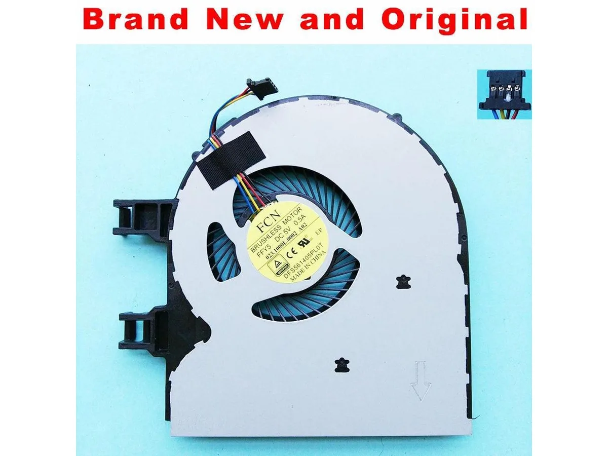 Small black CPU cooling fan for Lenovo Flex 14-2 laptop